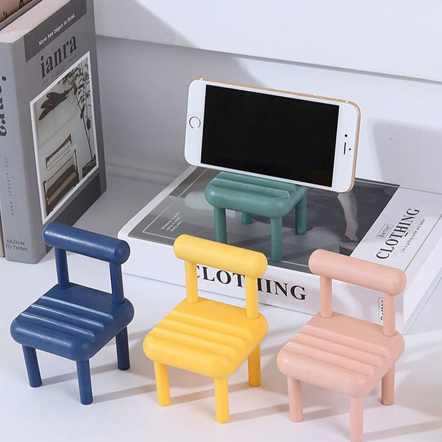 8886 Mobile Phone Holder, Mini Chair Cell Phone Stand, Portable Smartphone Dock, Cellphone Holder for Desktop Design Compatible with All Mobile Phones (1 Pc) 8886 Mobile Phone Holder, Mini Chair Cell Phone Stand, Portable Smartphone Dock, Cellphone Holder for Desktop Design Compatible with All Mobile Phones (1 Pc)